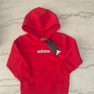 adidas Kids Bright Red Pullover Hoodie